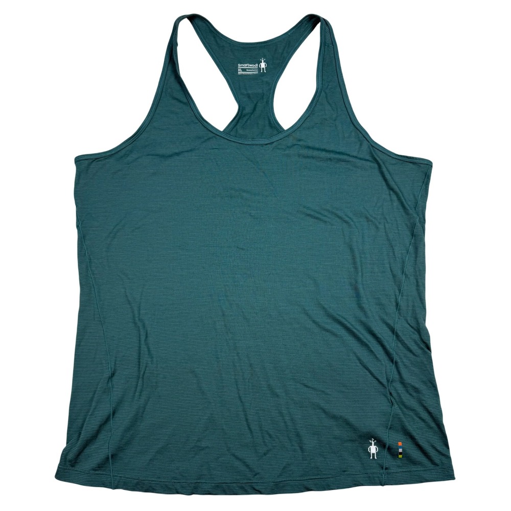 Smartwool Womens XL Merino 150 Racerback Tank Top Teal Green Hiking Outdoor